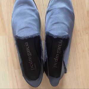 Pedro Garcia Satin Slip On Flats